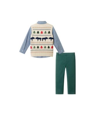 Boys' Sweater Vest, Buttondown & Pant Set - Little Kid, Big Kid