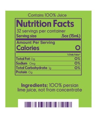 100% Lime Juice, 4 Fl Oz (Pack of 2)