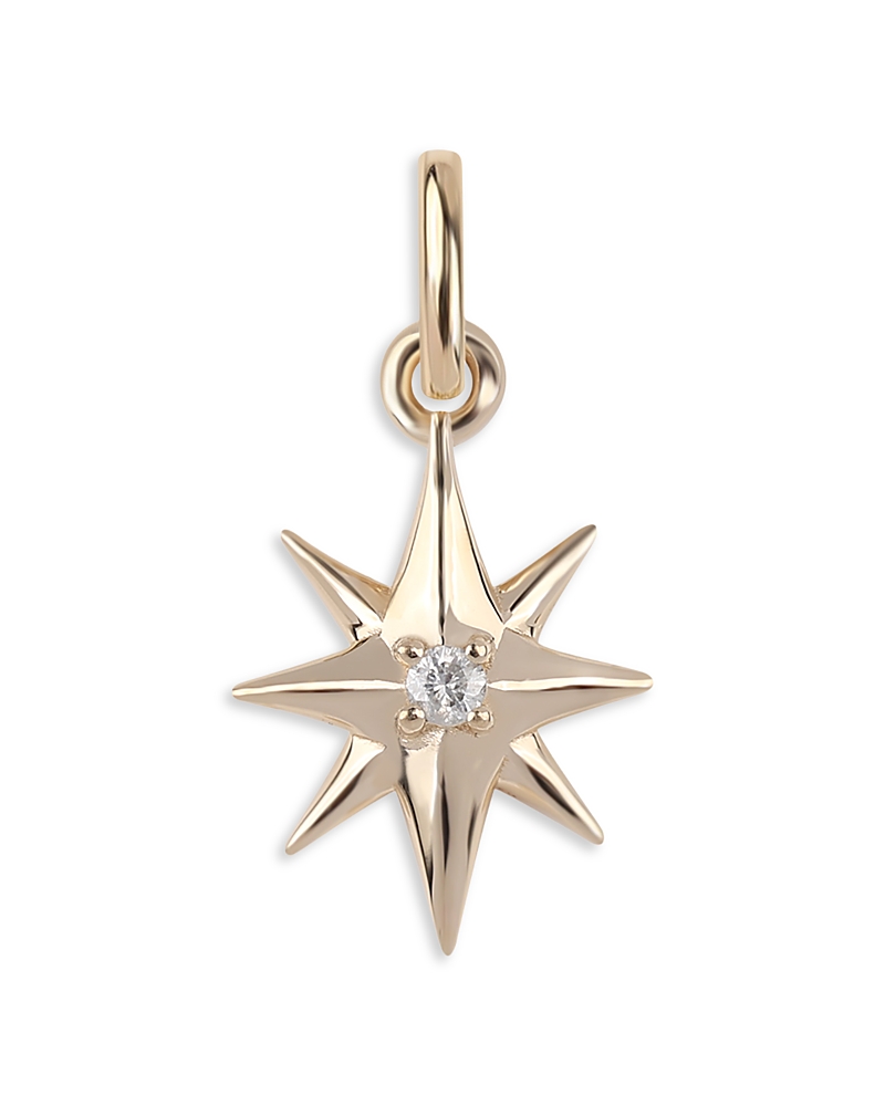 Moon & Meadow 14k Yellow Gold Diamond North Star Pendant Necklace, 20