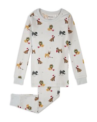 Boys' Holiday Pugs Print Pajama Set - Little Kid