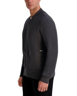 Textured Bomber Jacket