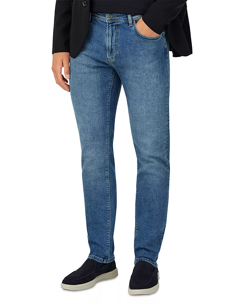 Boggi Milano Regular Fit Jeans in Medium Blue