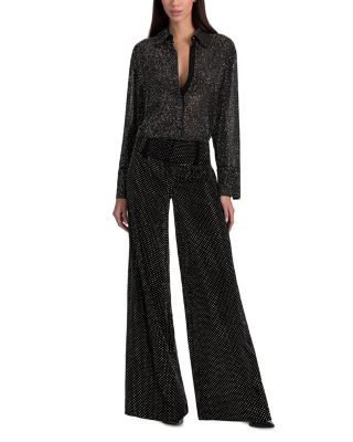 Embellished Button Down Top