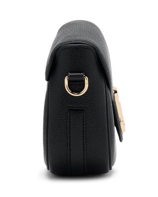 Pebbled Leather Saddle Bag