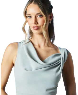 Petite Twist Cowl Neck Bridesmaid Dress