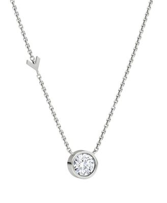 Arrow Station Necklace in 14K Gold, 0.75ctw Round Brilliant Lab Grown Diamond