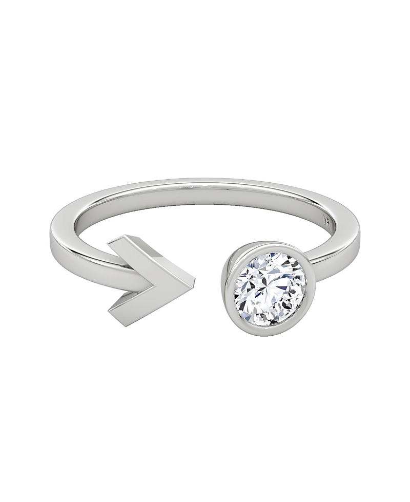 Vrai Arrow Cuff Ring in 14K Gold, 0.40ctw Round Brilliant Lab Grown Diamond