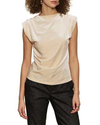 Pleated Sleeveless Top
