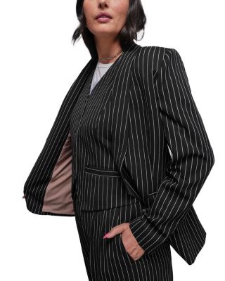 The Empower Pinstripe Tux Blazer