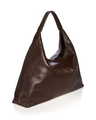 Slouchy Leather Hobo Tote - Exclusive