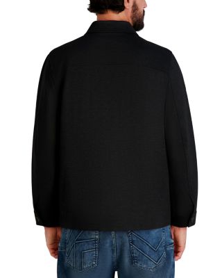 Long Sleeve Heathered Shirt Jacket