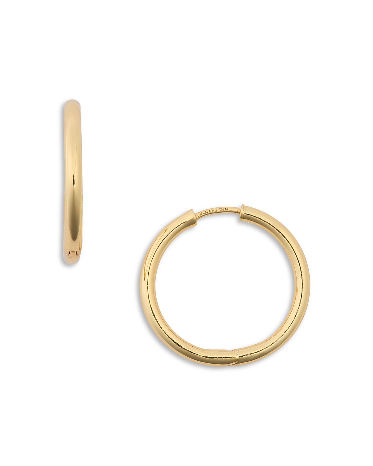 Aqua Hoop Earrings - Exclusive