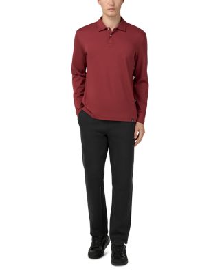 Pima Interlock Long Sleeve Polo