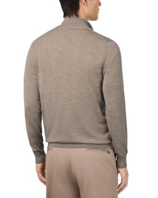 Wool Silk Cashmere Mock Neck Cardigan