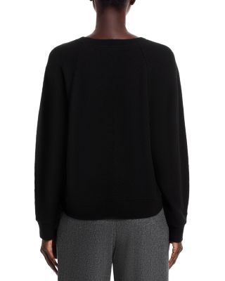 Cotton Jacquard Crewneck Sweater