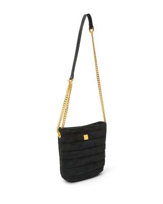 Dream Stash Small Quilted Suede Shoulder Bag