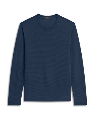 Delroy in Studio T Jacquard Relaxed Fit Long Sleeve Tee