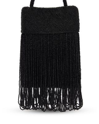 Valentina Mini Beaded Satin Shoulder Bag