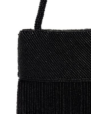 Valentina Mini Beaded Satin Shoulder Bag