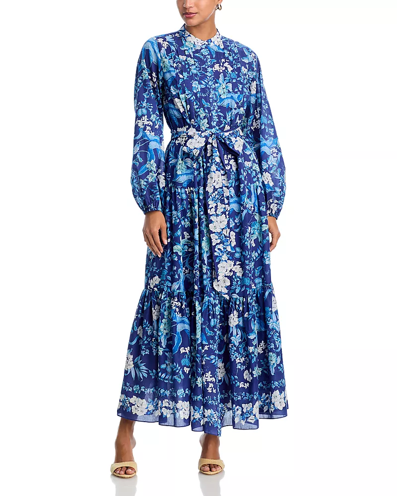 Kobi Halperin Zariah Pleated Tie Waist Dress