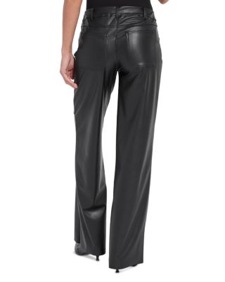 Azara Wide Leg Faux Leather Pants 