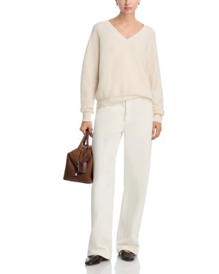 Reverse Fleece V Neck Sweatshirt