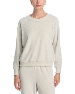 Stella Velour Shrunken Raglan Sweatshirt & Alex Velour Wide Leg Pants