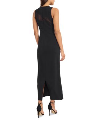 Scuba Crepe Back Slit Dress