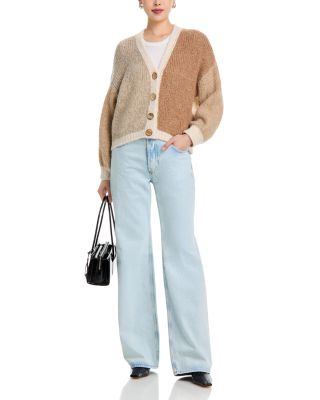 Colorblocked Cardigan Sweater 