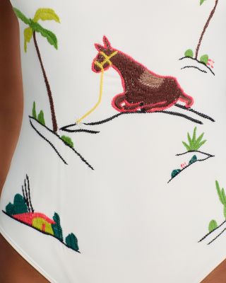Lea Embroidered One Piece Swimsuit