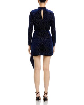 Studded Velvet Mini Dress - Exclusive