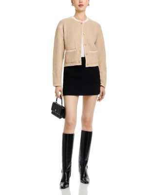 Effie Boucle Knit Cardigan Sweater 