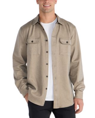 Coastal Button Front Overshirt