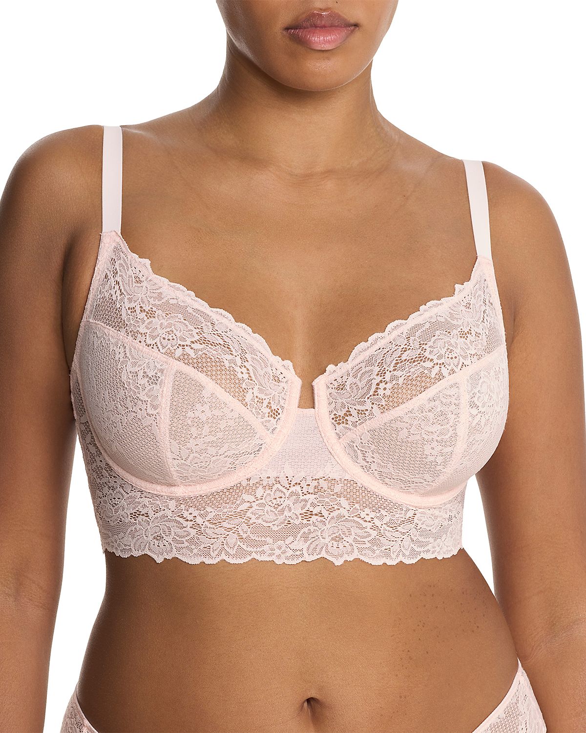 Natori Heavenly Full Coverage Longline Lace Underwire Bra