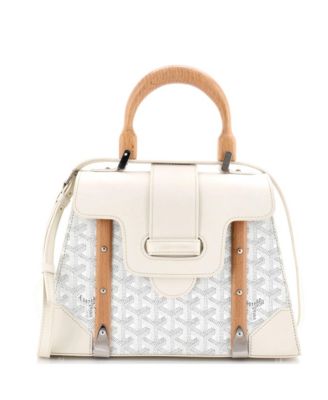  PM Saigon Top Handle Bag Coated Canvas with Leather