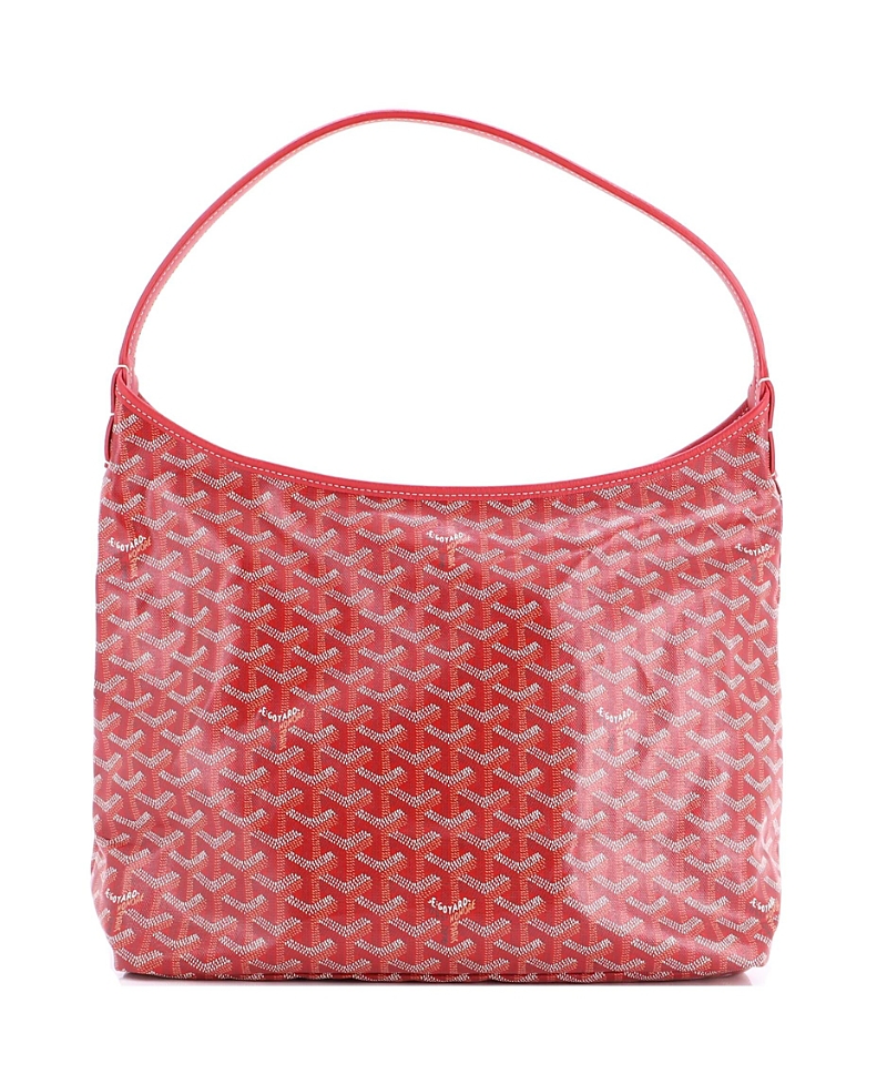 Click to view more detailed imagery on our partner's website Pre-owned Pre-owned Goyard Goyard Boheme Hobo Coated Canvas In Red