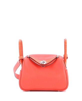 Mini Bicolor Touch Lindy Bag Swift with Matte Alligator