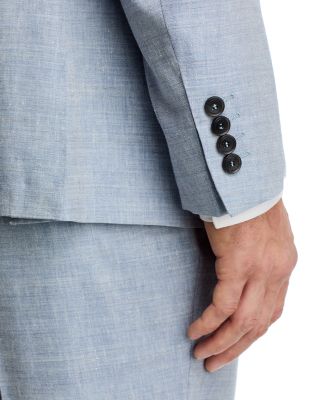 Capri Linen & Wool M&eacute;lange Solid Slim Fit Suit