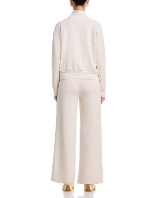 Quarter Zip Sweatshirt & Fleece Flare Leg Pants