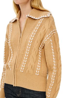 Lune Blanket Stitch Cardigan