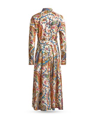 Paisley Midi Shirtdress