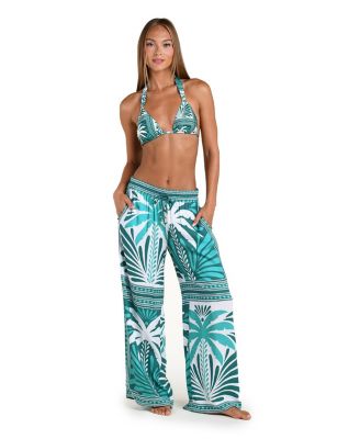 Patchwork Palms Beach Pant