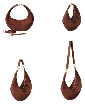 3-in-1 Convertible Hobo Crescent Ring Bag