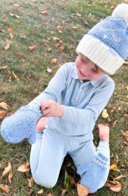  Boys' Blue Knit Mittens - Baby, Little Kid