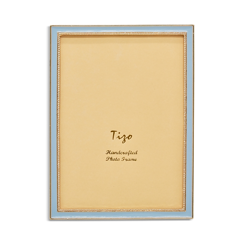 Tizo Enameled Gold Frame, 2 X 3 In Blue