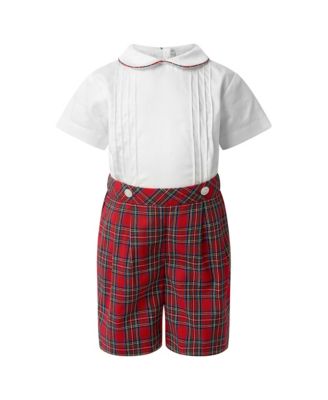 Boys' Tartan Shirt and Short Set - Baby, Little Kid