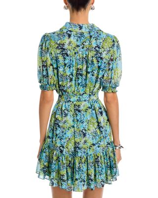Dahlia Print Halbini Dress