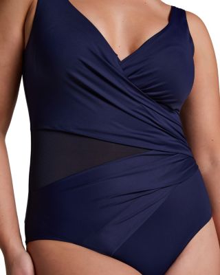 Shaping Shell Mesh Swimsuit