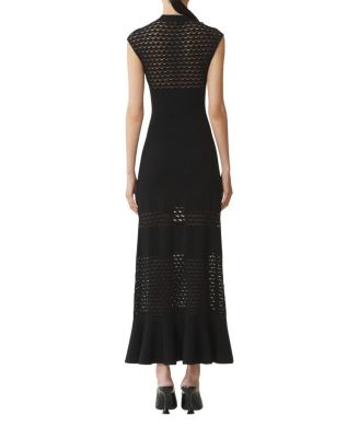  Lace Detail Dress In Viscose