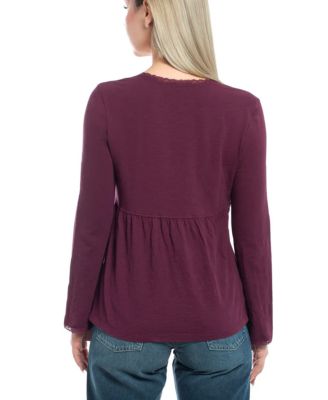  Empire Seam Trapeze Laze Trims Tee